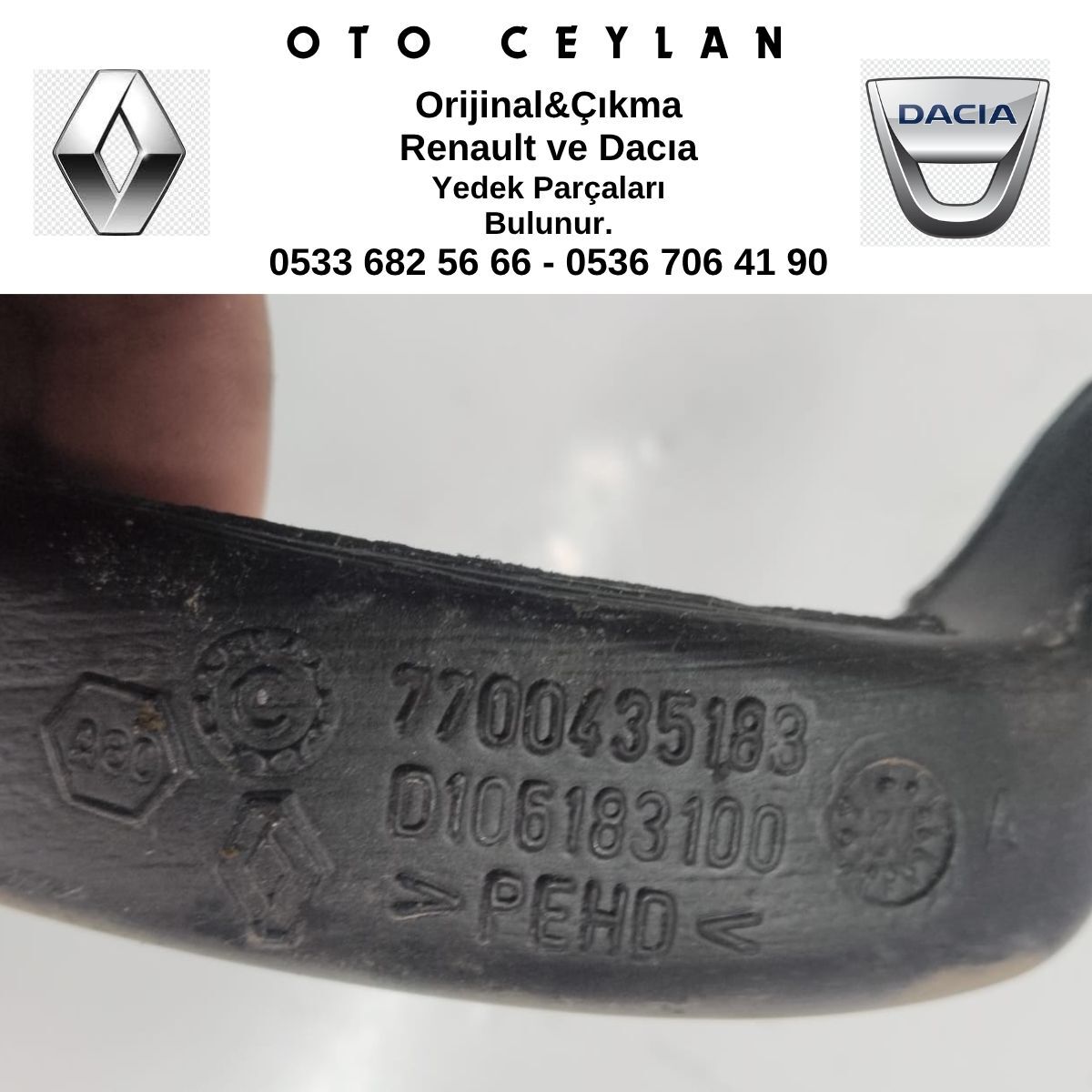 7700435183 CLIO THALIA HAVALANDIRMA BORUSU SOL ÇIKMA