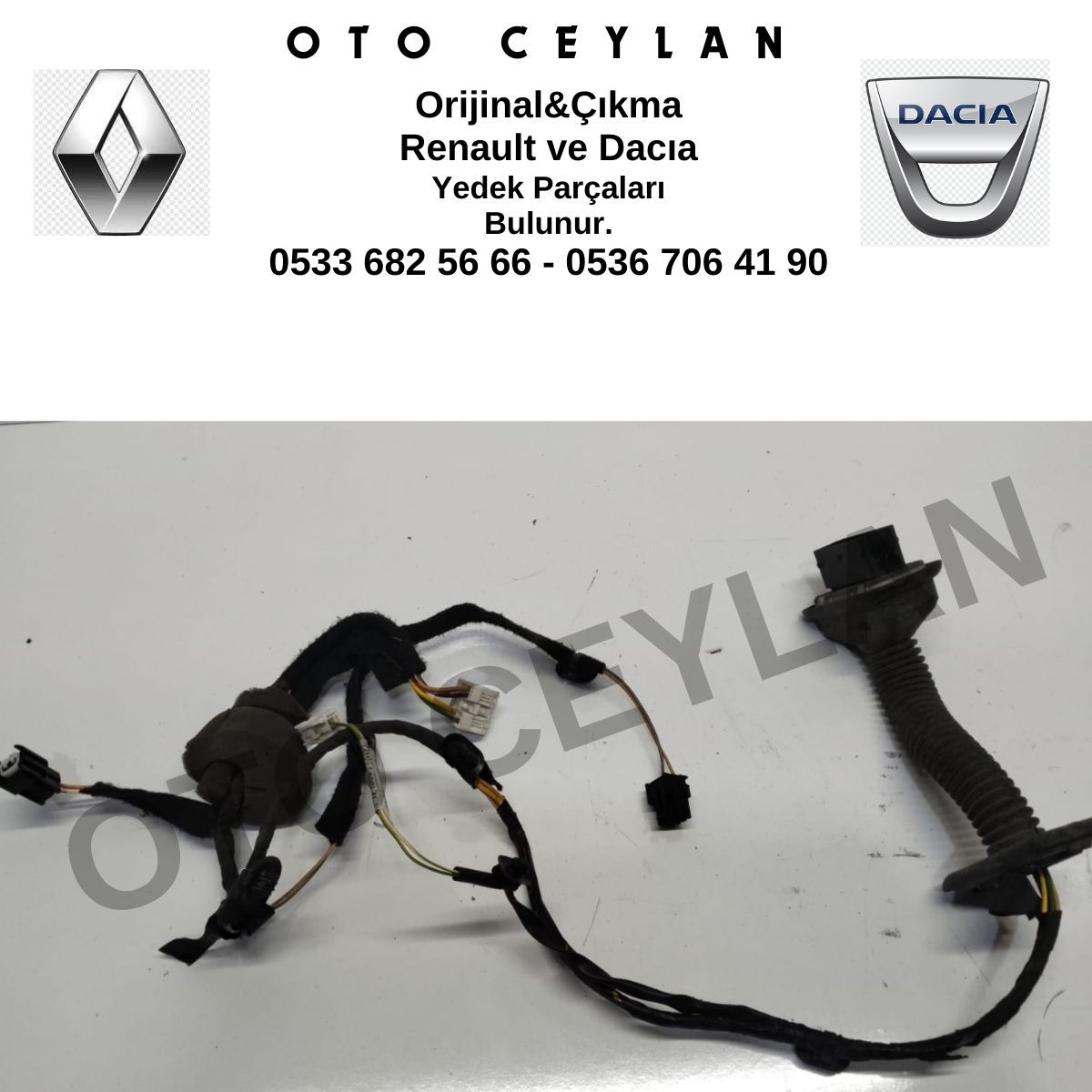 241243789R Lodgy Kapı Tesisatı Orijinal Çıkma