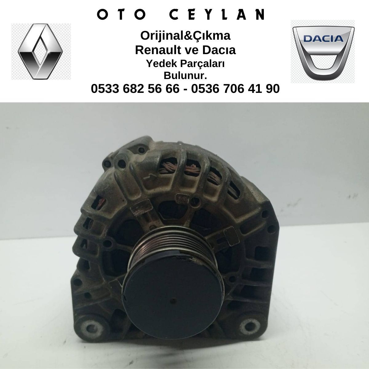 8200385098 Duster Lodgy Şarz Dinamosu Çıkma Orijinal