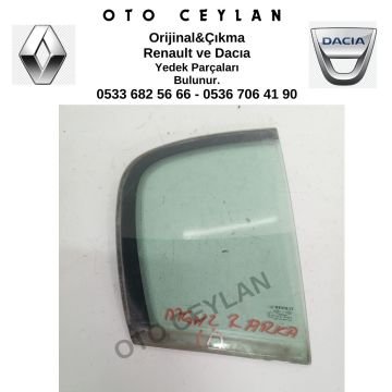 43R00097 Megane 2 Sağ Arka Cam Orijinal Çıkma