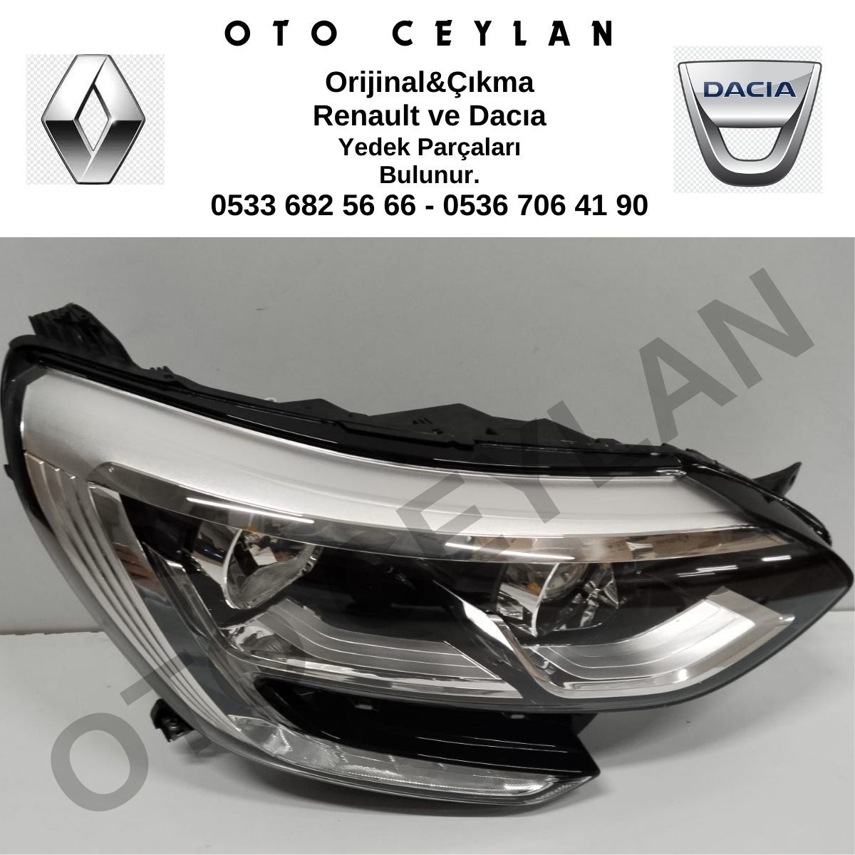 260102357R Megane 4 Sağ Far Sıfır Orjinal Hafif Hatalı