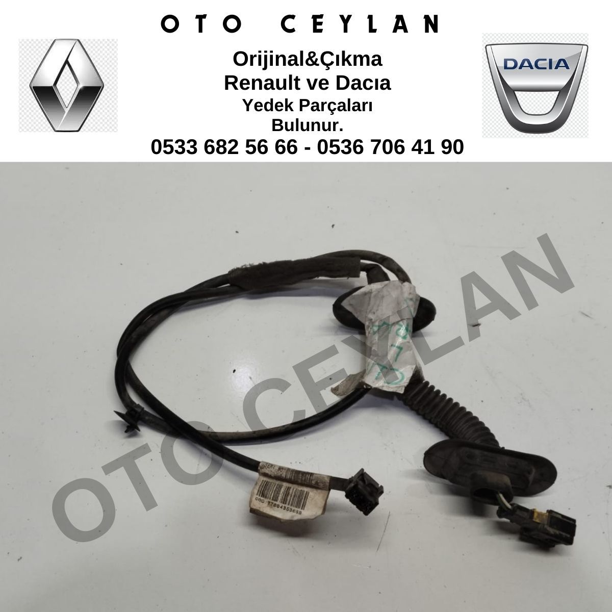 7700435368 Clio Symbol Kapı Tesisatı Arka Orijinal Çıkma