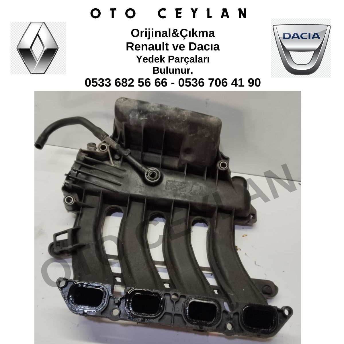 8200647713 8200275053 Fluence Emme Manifoldu Üst Parça K4M Orijinal Çıkma