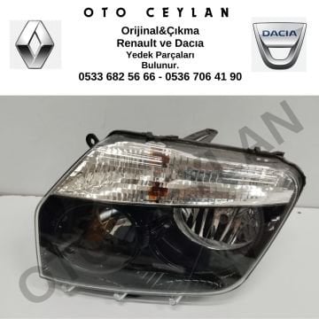 260605370R Dacia Duster Sağ Far Hafif Hatalı Sıfır Orjinal