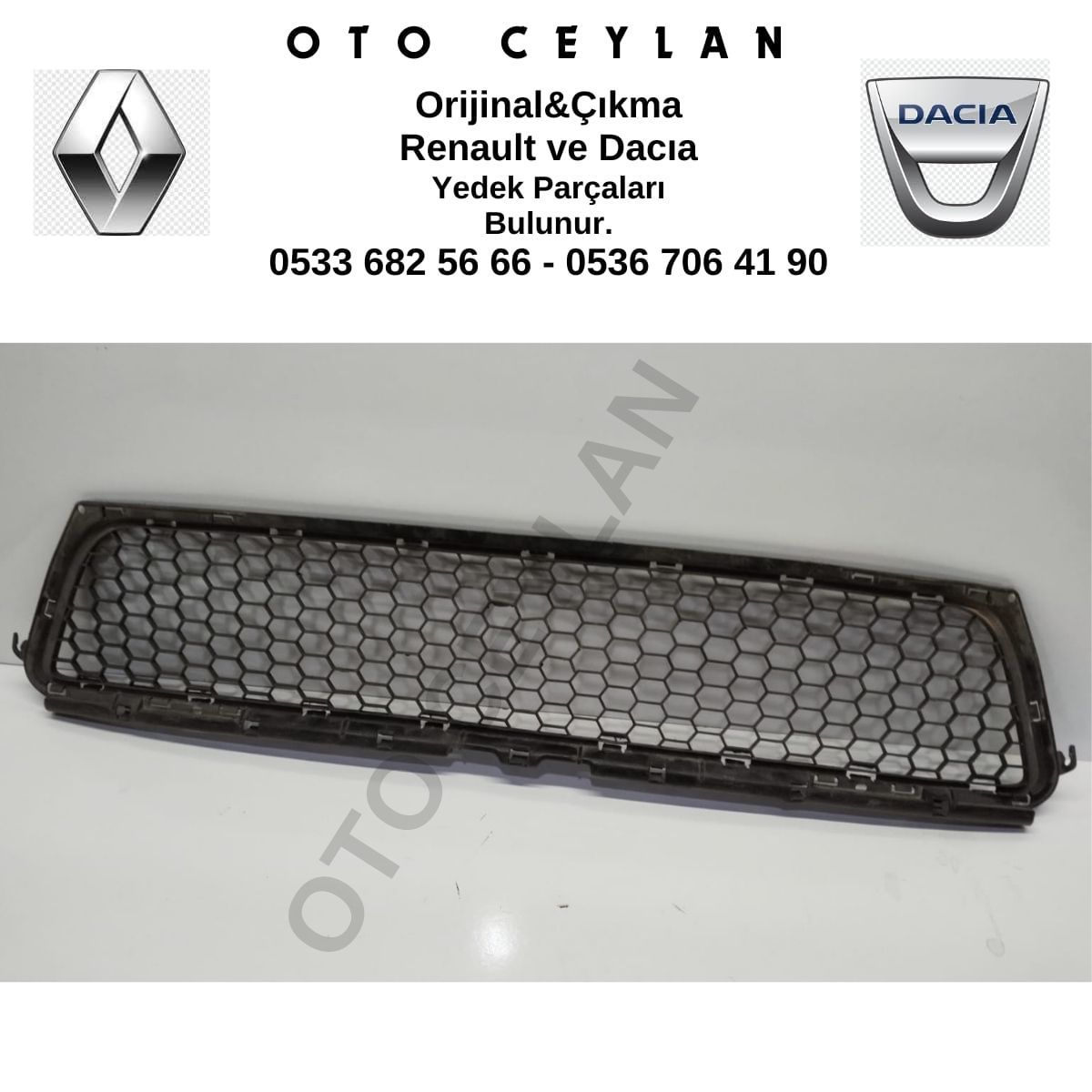 8200735103 Sandero Ön Tampon Alt Izgara Orijinal Çıkma