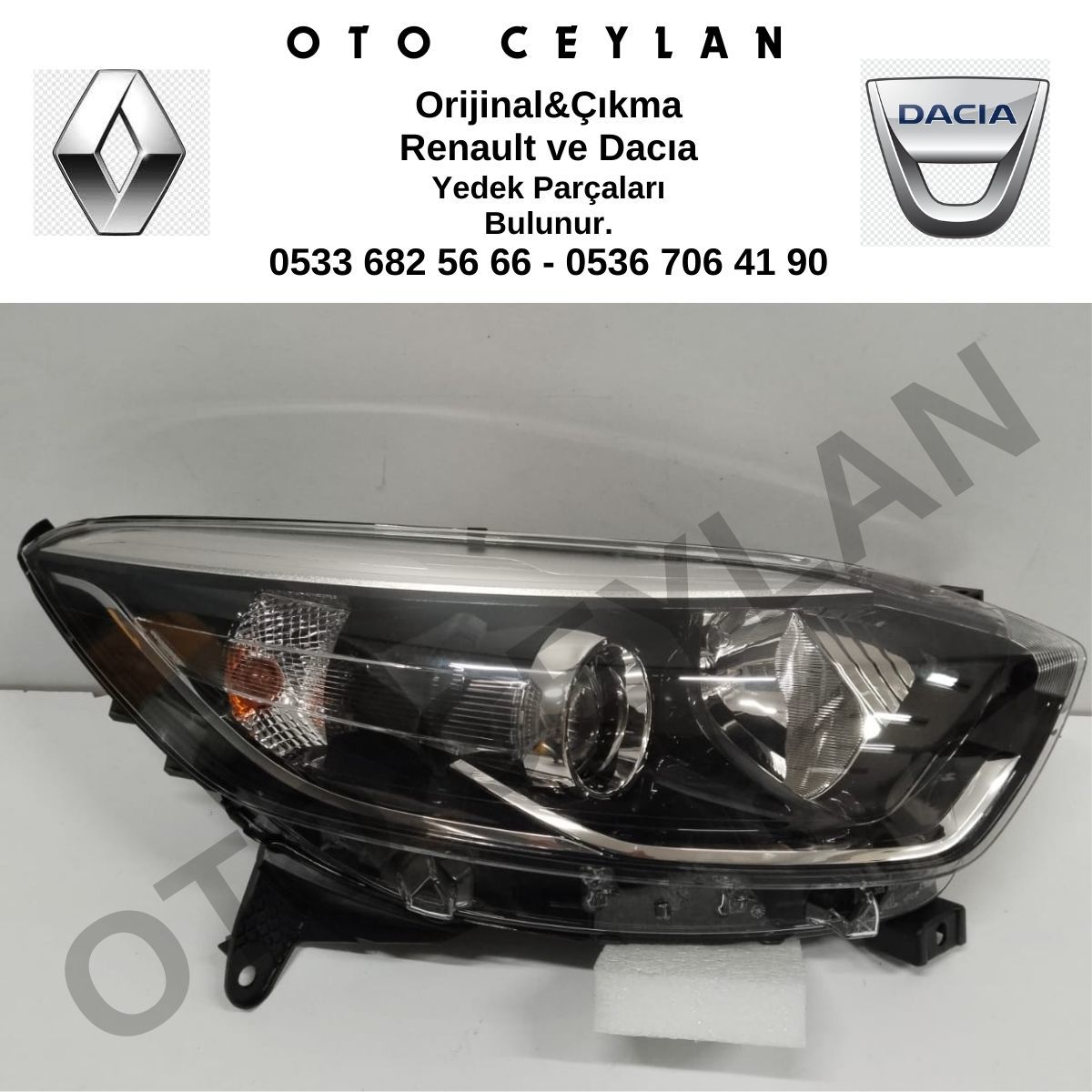 260102734R Captur Sağ Far Sıfır Orjinal