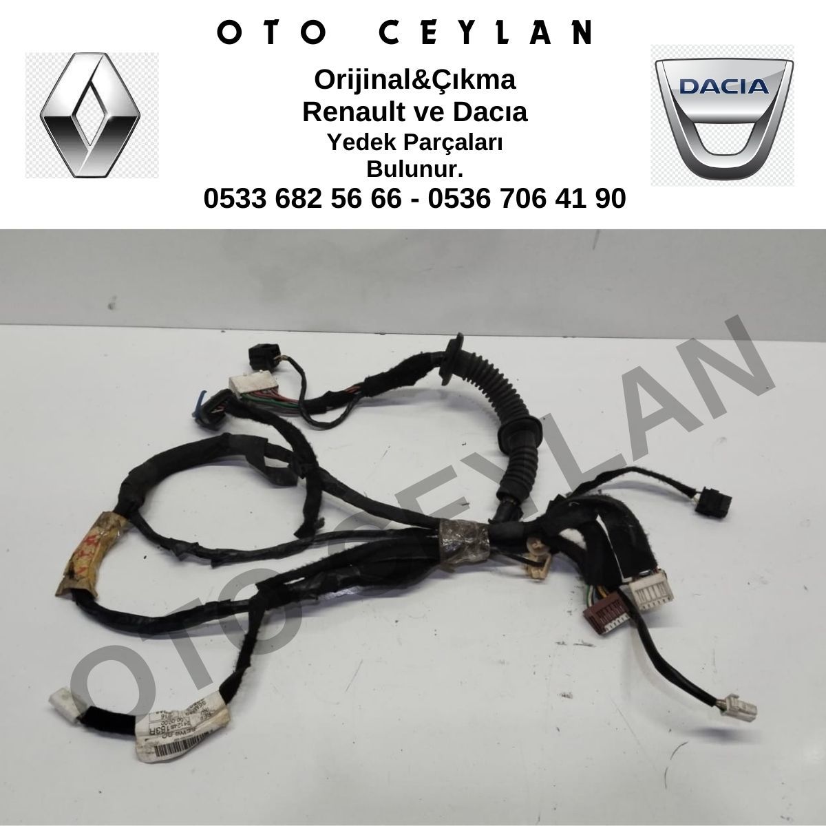 241248163R Duster Sol Ön Kapı Tesisatı Orijinal Çıkma