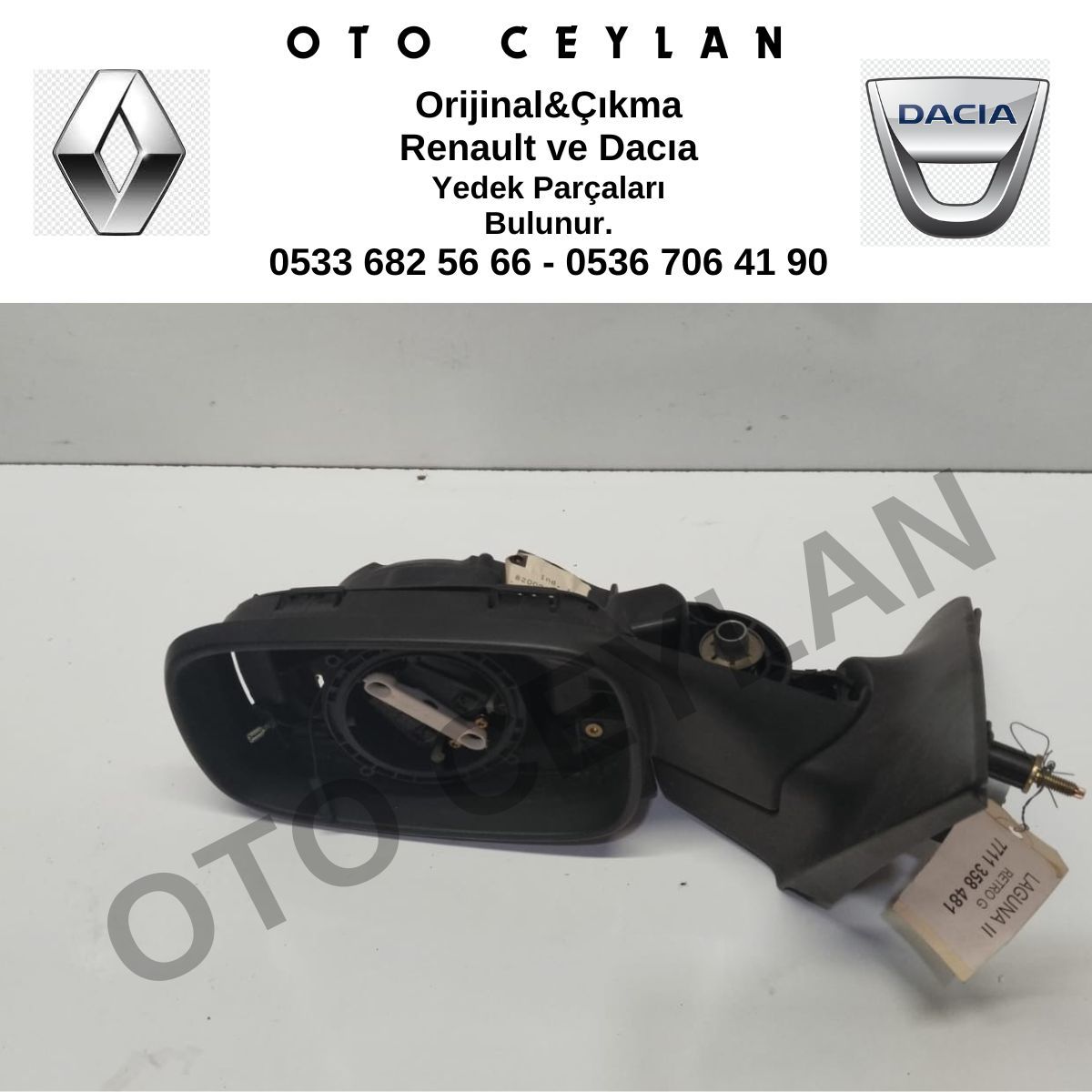 7711358481 7701053958 Laguna 2 Dış Dikiz Aynası Sol Elektrikli Sıfır Orijinal