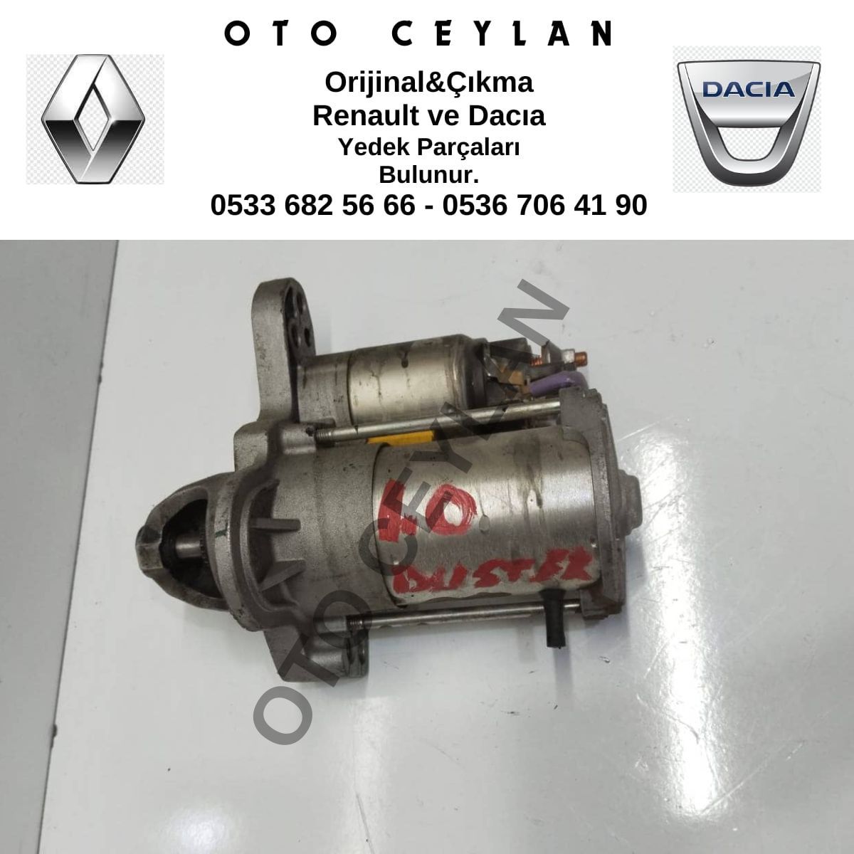 233008820R Sandero 3 Clıo V Marş Motoru Dinamosu 1.0 Çıkma Orijinal