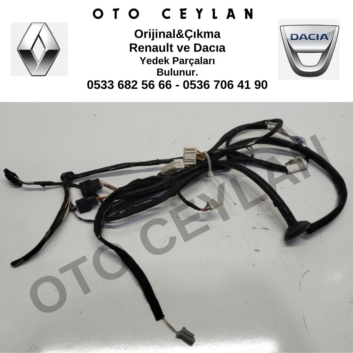 241638212S Sandero 3 Tesisat Sol Kesik Orijinal Çıkma