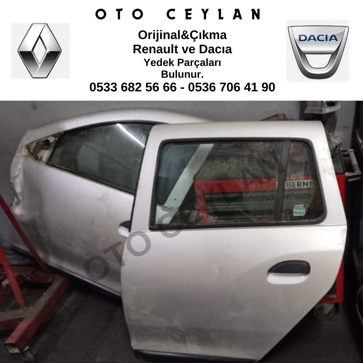 Logan Arka Kapı Hatasız Dolu Orijinal Çıkma