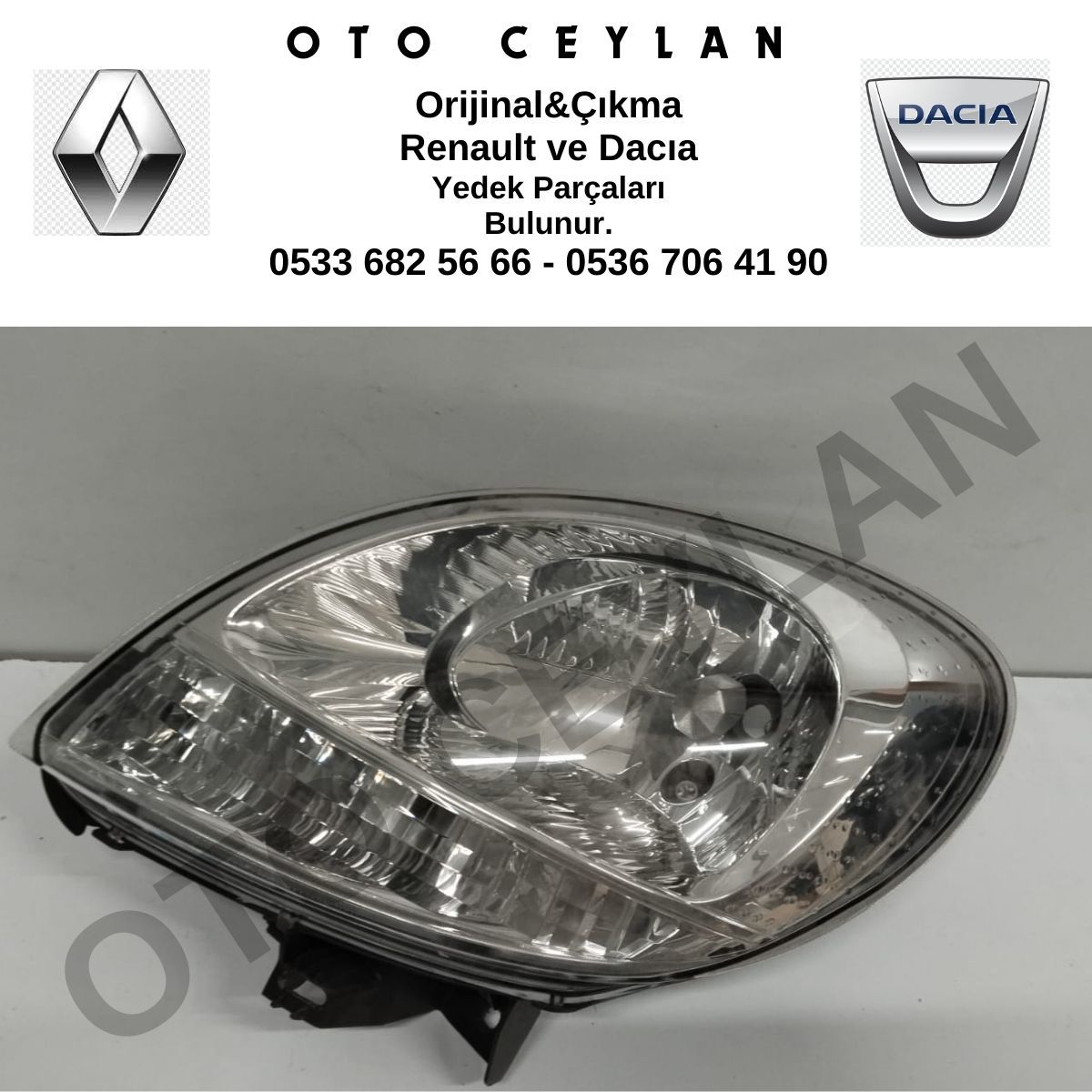 7701069086 Kangoo Sol Far Sıfır Orjinal