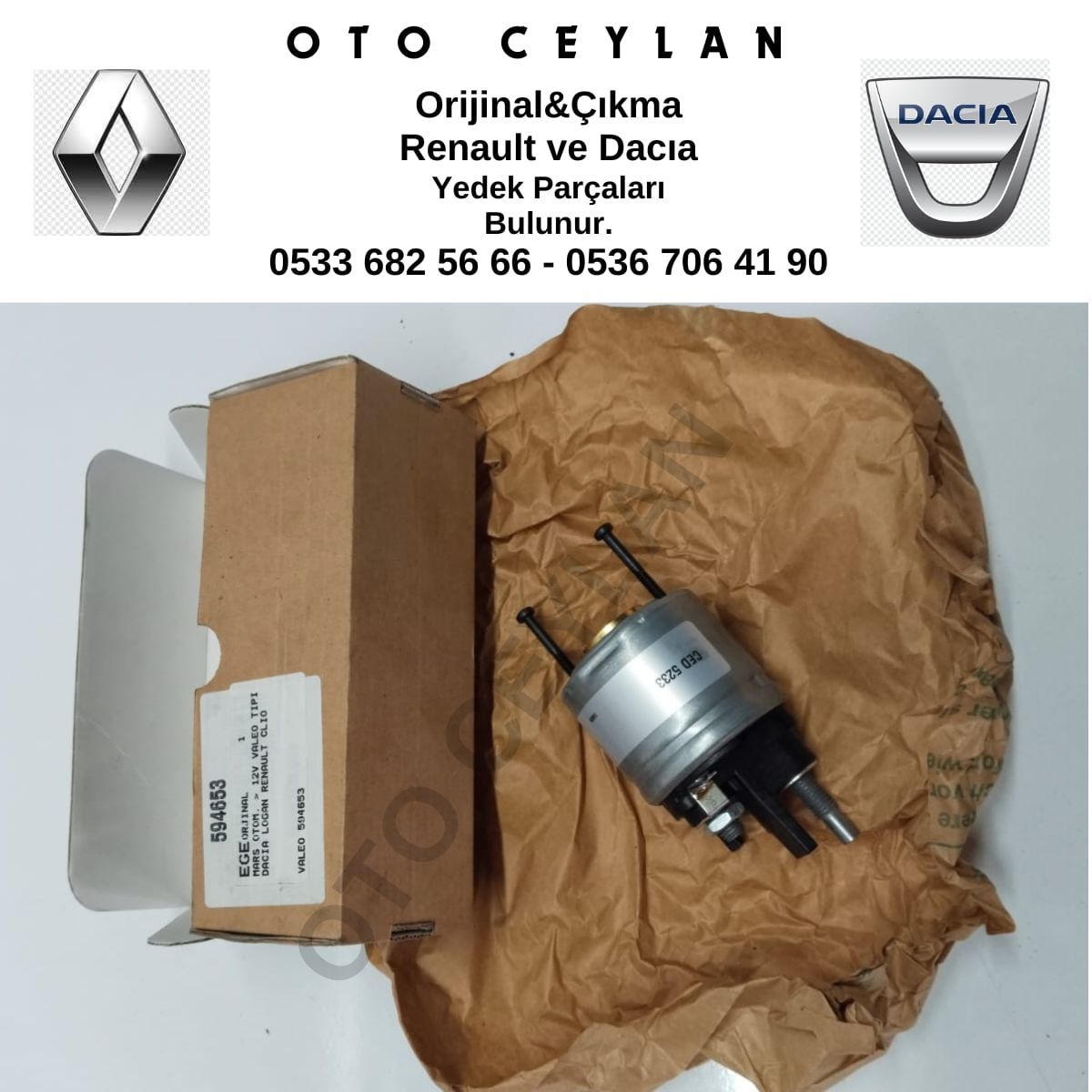 Valeo 594653 Clıo Megane 2 Marş Otomatiği
