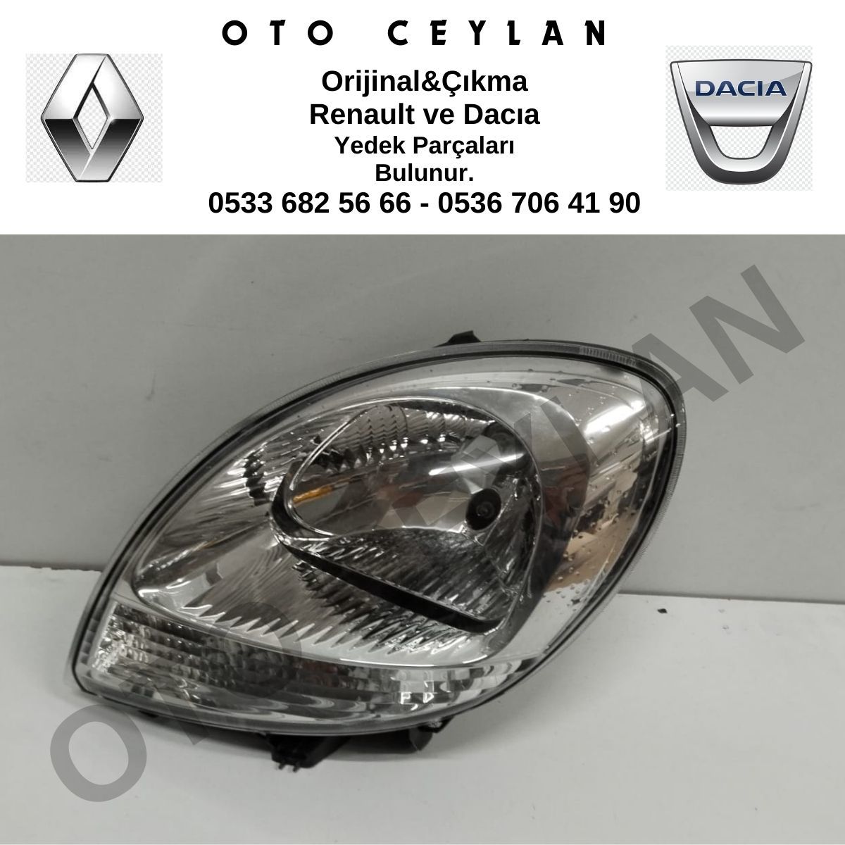 260603883 Kangoo Sol Far Sıfır Orjinal Hafif Hatalı