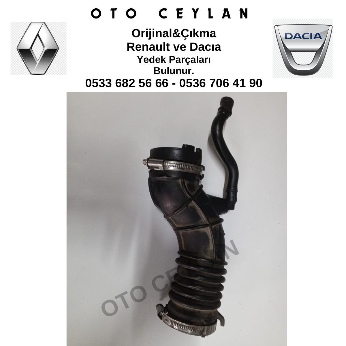 8201011647 Megane 4 Hava Filtre Hortumu Orijinal Çıkma