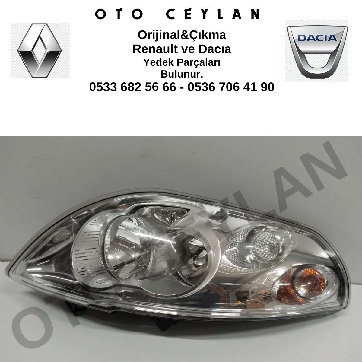 260105856R Master 3 Sağ Far Hafif Hatalı Sıfır Orjinal