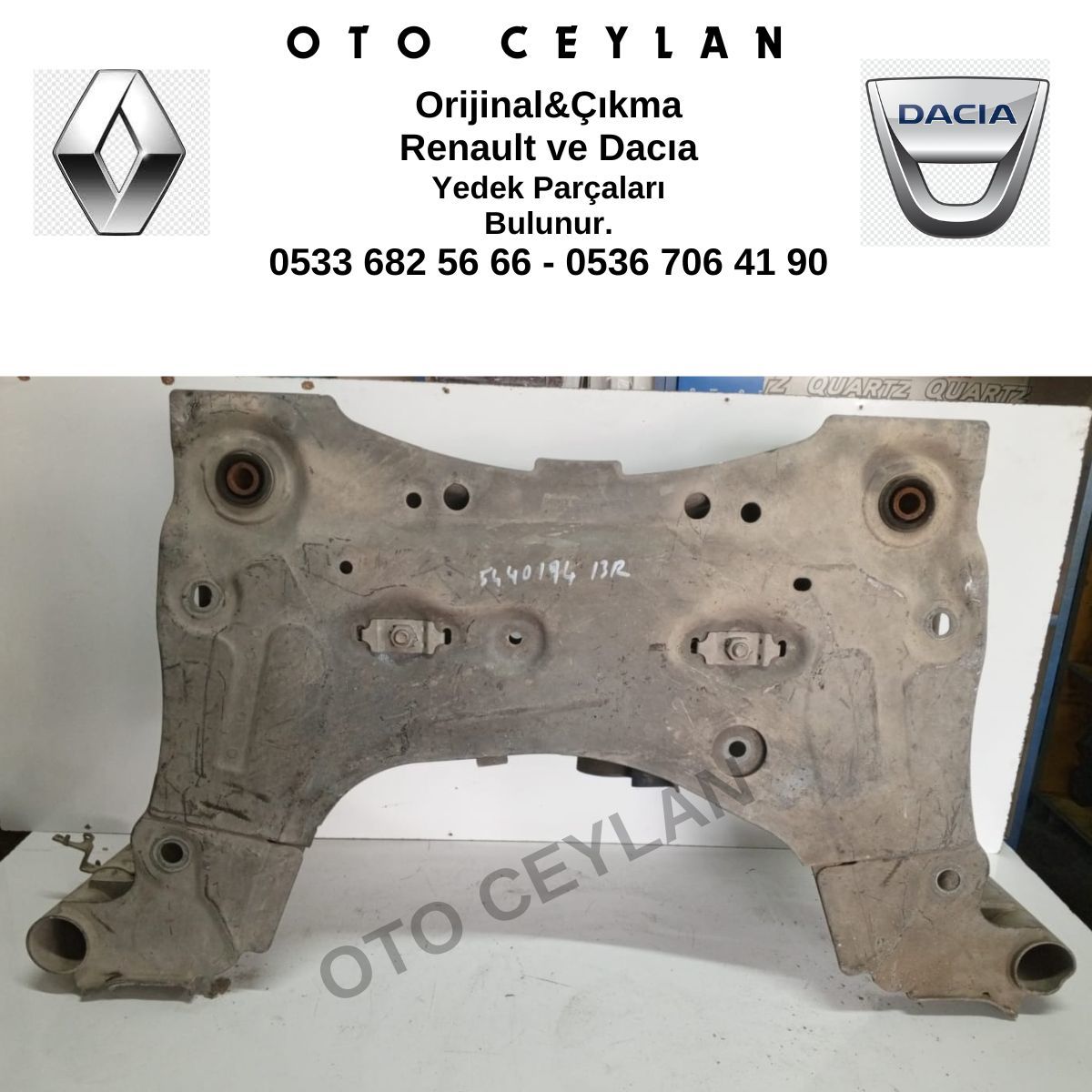 544019550R  Megane 3 Beşik Orijinal Çıkma