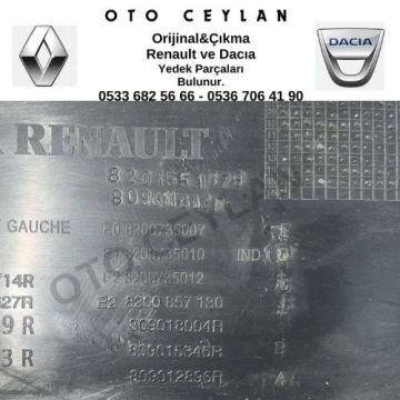 809014949R Duster Sol Ön Kapı Döşemesi Çıkma Orjinal