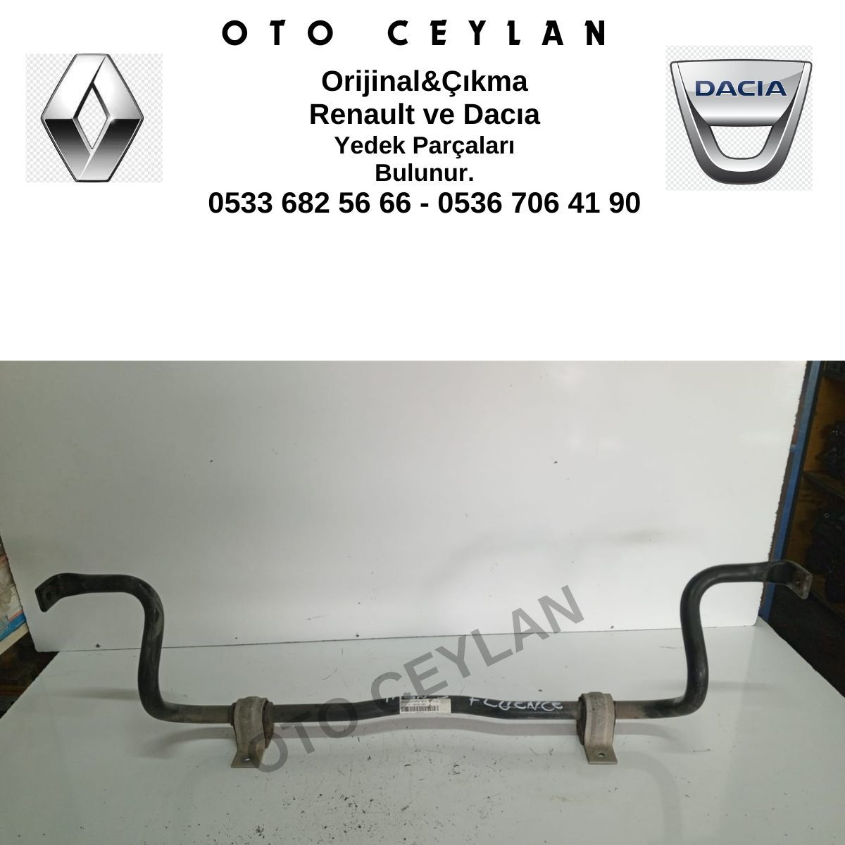 546110013R Megane 3 Fluence Viraj Demir Çubuğu Orijinal Çıkma