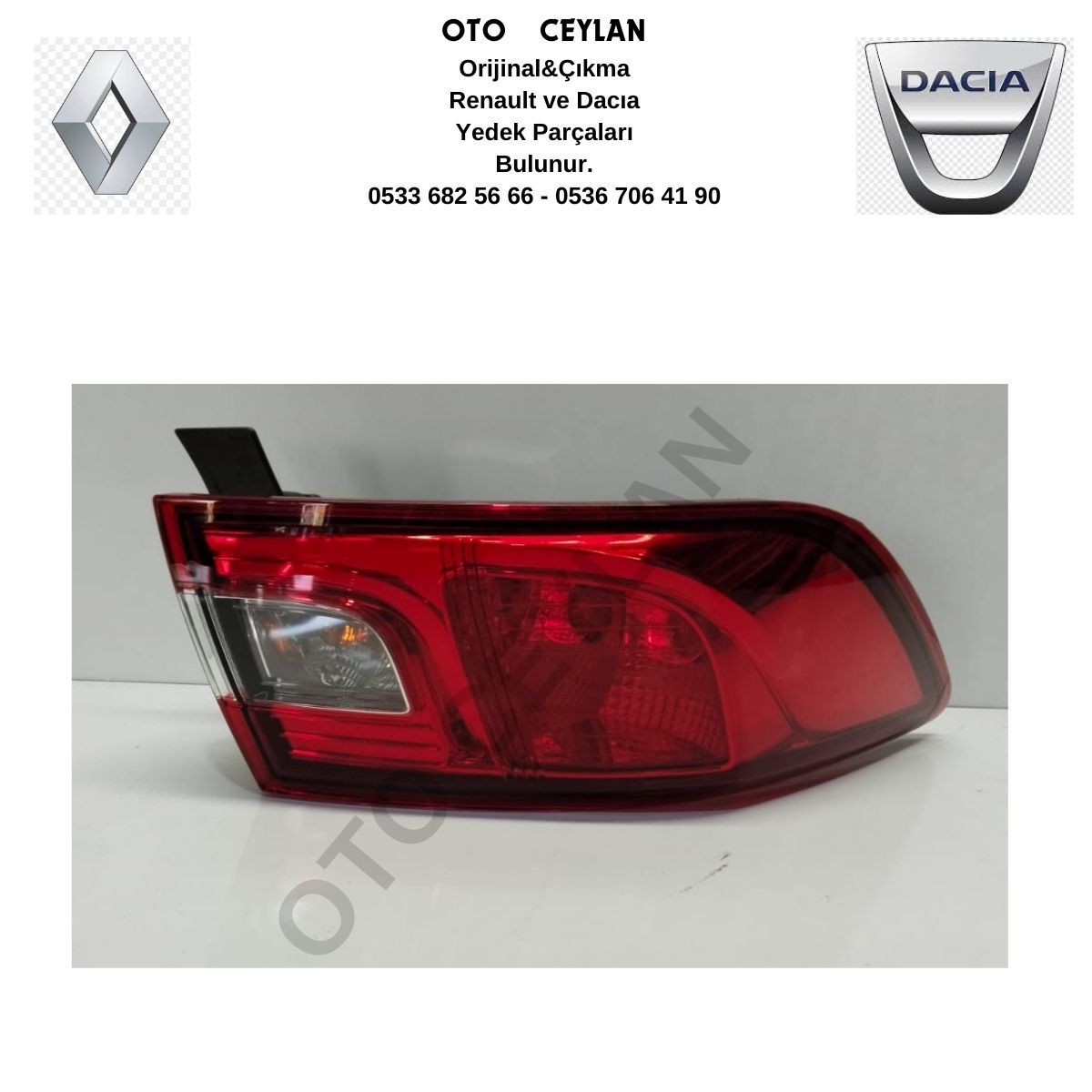 265553752R Clio 4 Sol Stop Sıfır Orjinal Hatalı