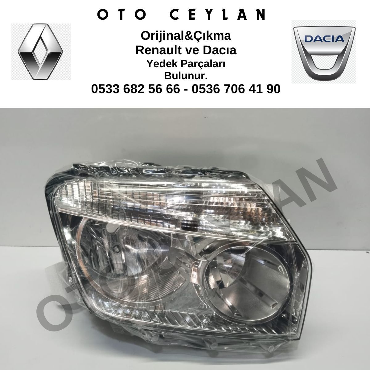 Ayfar 404522 Duster Far Sağ Sıfır Yerli Üretim