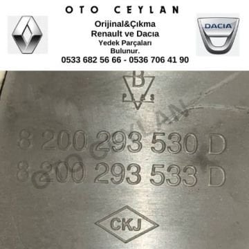 8200293530 Clio 3 Sağ Ön Kapı Döşemesi Çıkma Orjinal
