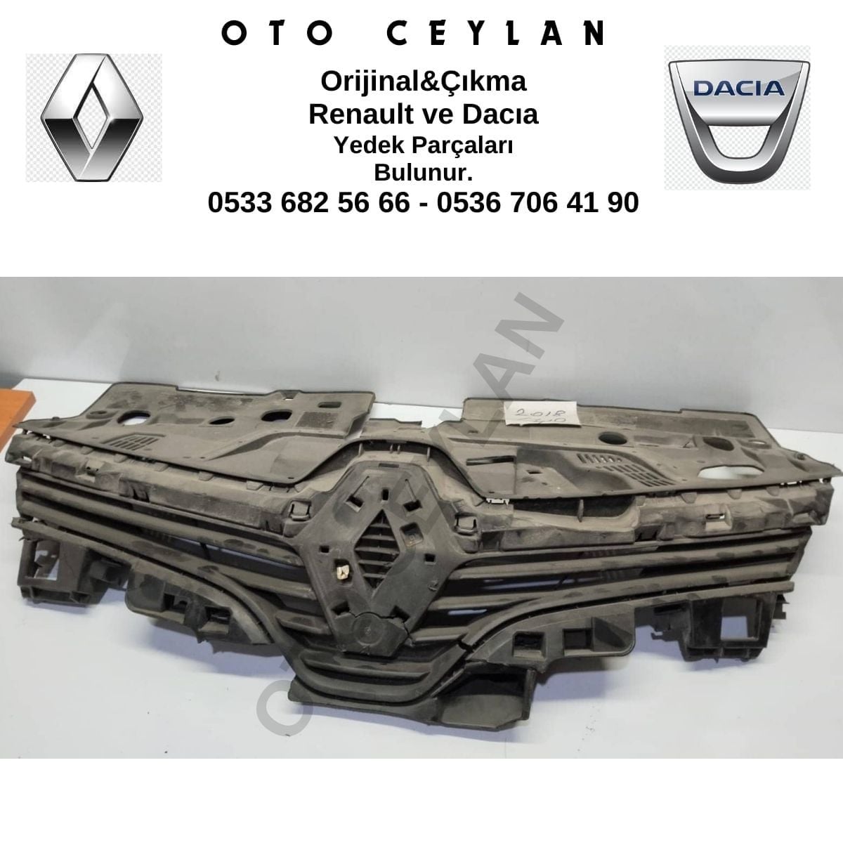 622563184R Clıo 4 Ön Panjur Çıkma Orijinal