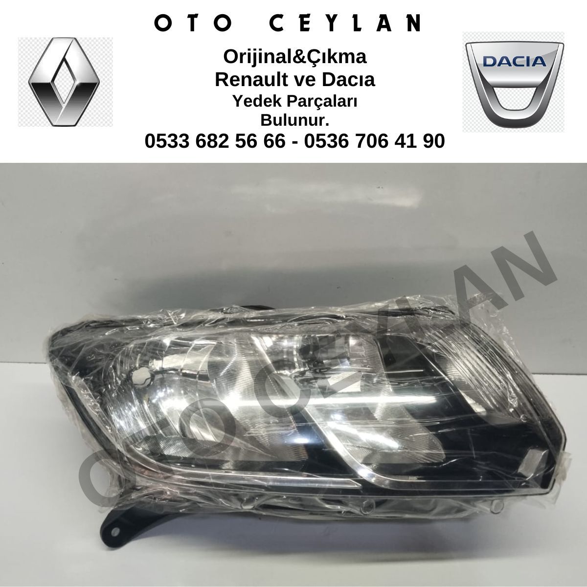 Ayfar 202286 Logan 2 Sandero 2 Symbol Far Sağ Manuel Sıfır Yerli Üretim