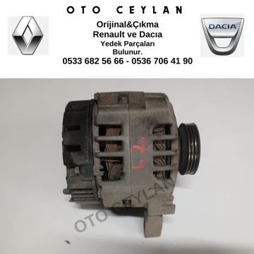7700437090 Clio Alternatör Şarj Dinamosu D4F 1.2 Orijinal Çıkma