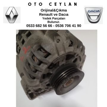 7700437090 Clio Alternatör Şarj Dinamosu D4F 1.2 Orijinal Çıkma