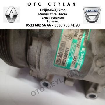 8200037058 Clio Symbol Thalia Logan 1  Klima Kompresör 1.2 D4F Orijinal Çıkma