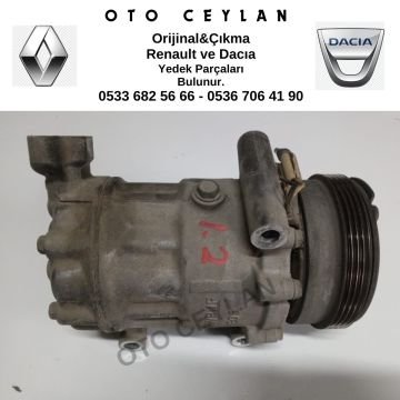 8200037058 Clio Symbol Thalia Logan 1  Klima Kompresör 1.2 D4F Orijinal Çıkma