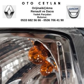 8200744754 Dacia Logan Sağ Far Sıfır Orjinal Hafif Hatalı