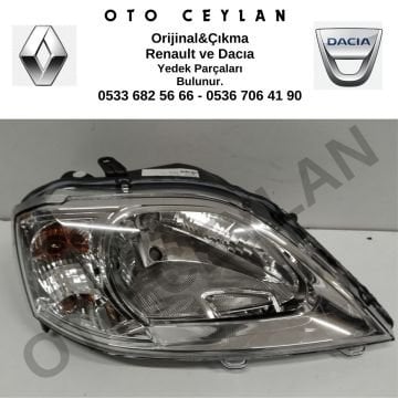8200744754 Dacia Logan Sağ Far Sıfır Orjinal Hafif Hatalı