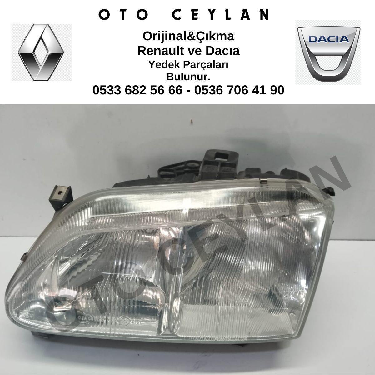 7701040688 Megane Far Sağ Sıfır Orijinal