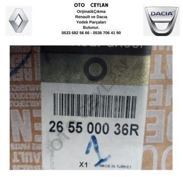 265500036R Megan III HB Sağ Arka Dış Stop Sıfır Orijinal (Hafif hatalı)