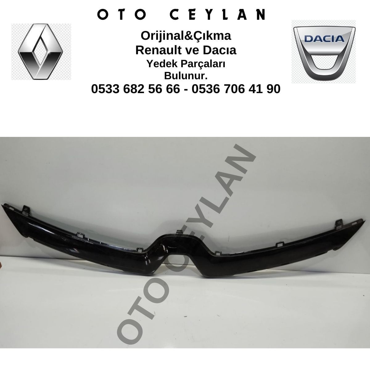 620787878R Clıo 4 Ön tampon Üst Çıtası Orijinal