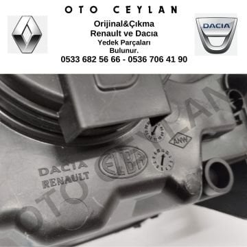 8200744754 Dacia Logan Sağ Far Sıfır Orjinal Hafif Hatalı