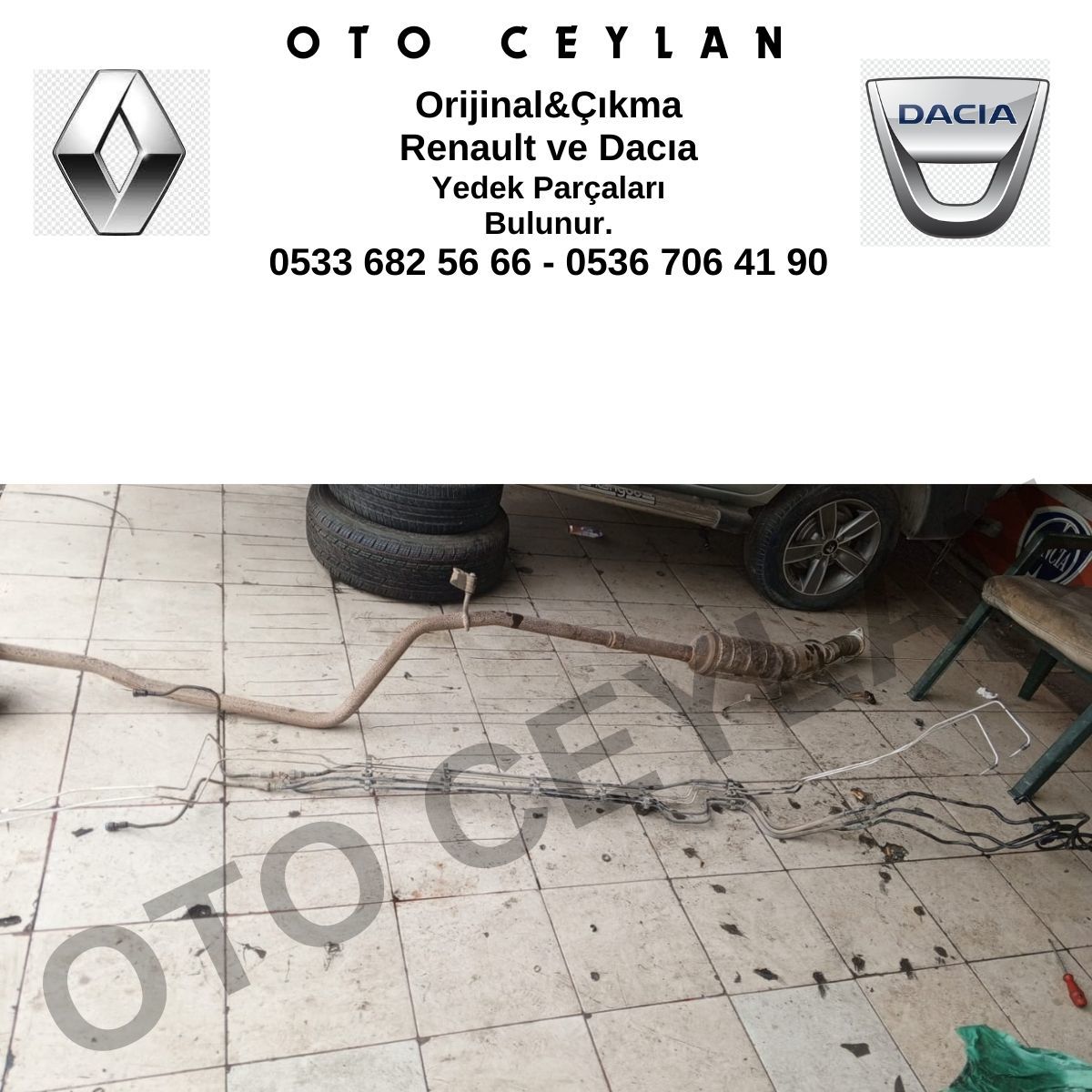 Logan Mazot Hortumu Önden Arkaya Giden Orijinal Çıkma