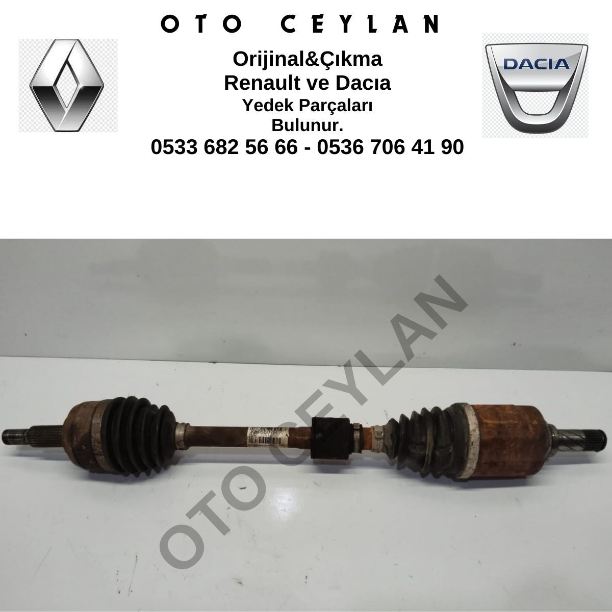 391016807R Duster Sol Ön Aks Orijinal Çıkma