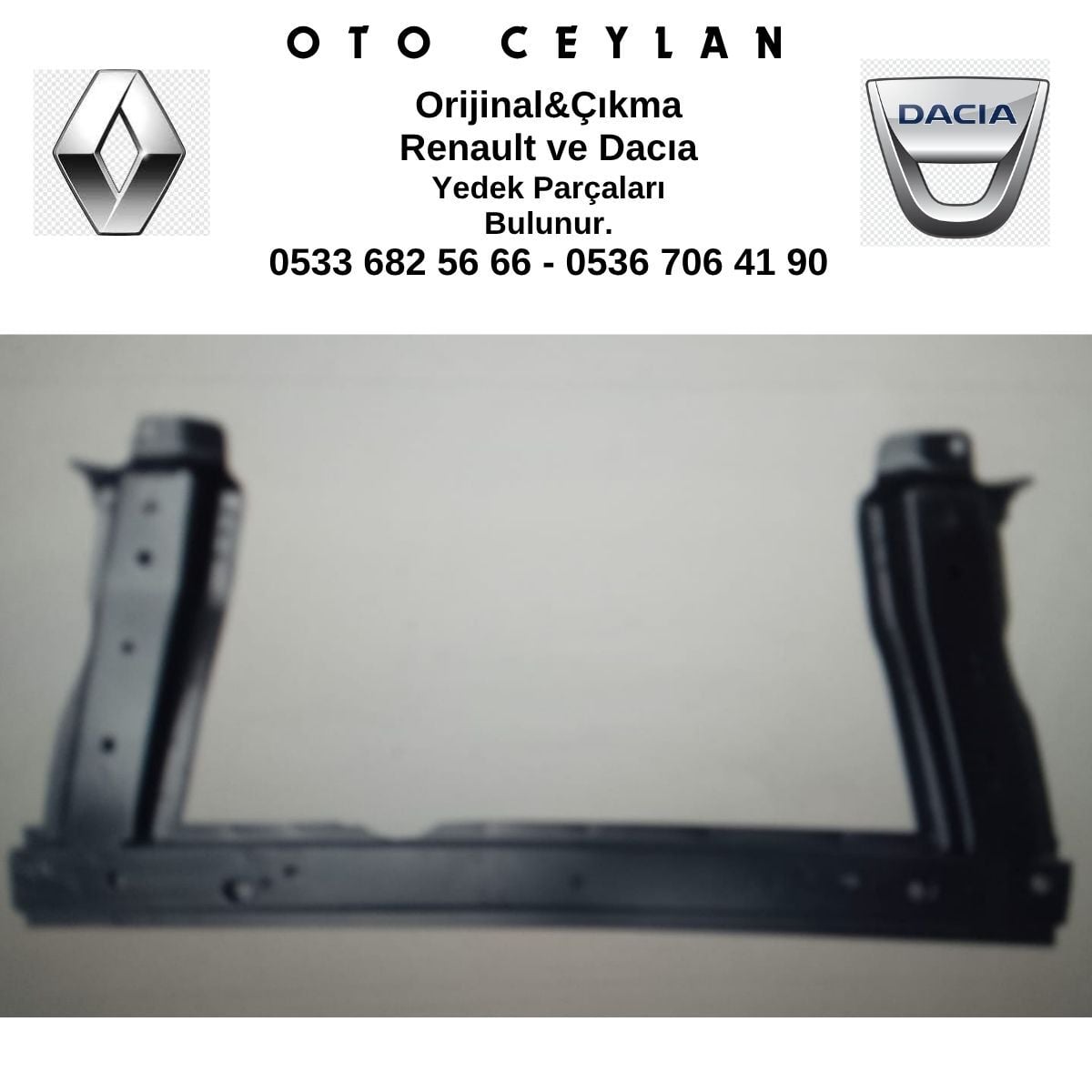 8200761566 MEGANE 2 ÖN BEŞİK RADYATÖR ALT SACI ÇIKMA