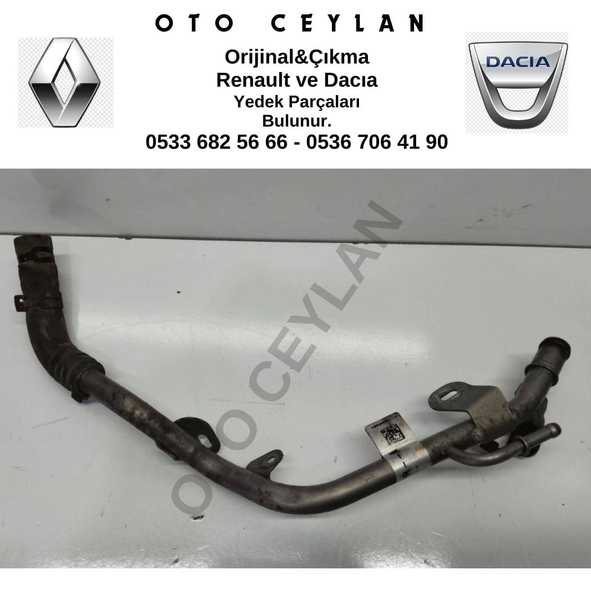 210459492R Duster turbo Hortumu Borusu 1.0 TCE Sıfır Araçtan Sökme