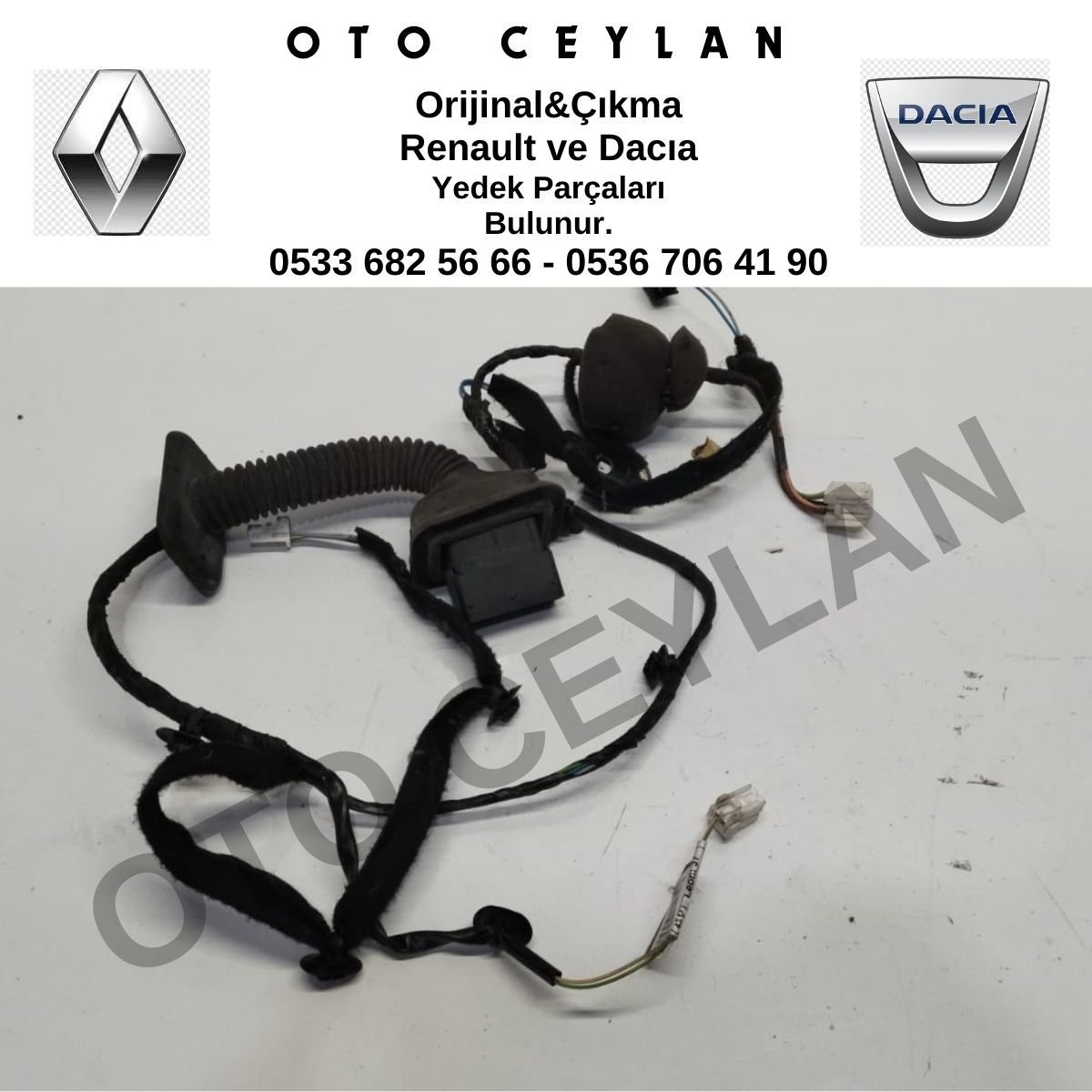 241251572R Lodgy Kapı Tesisatı Sağ Ön Orijinal Çıkma