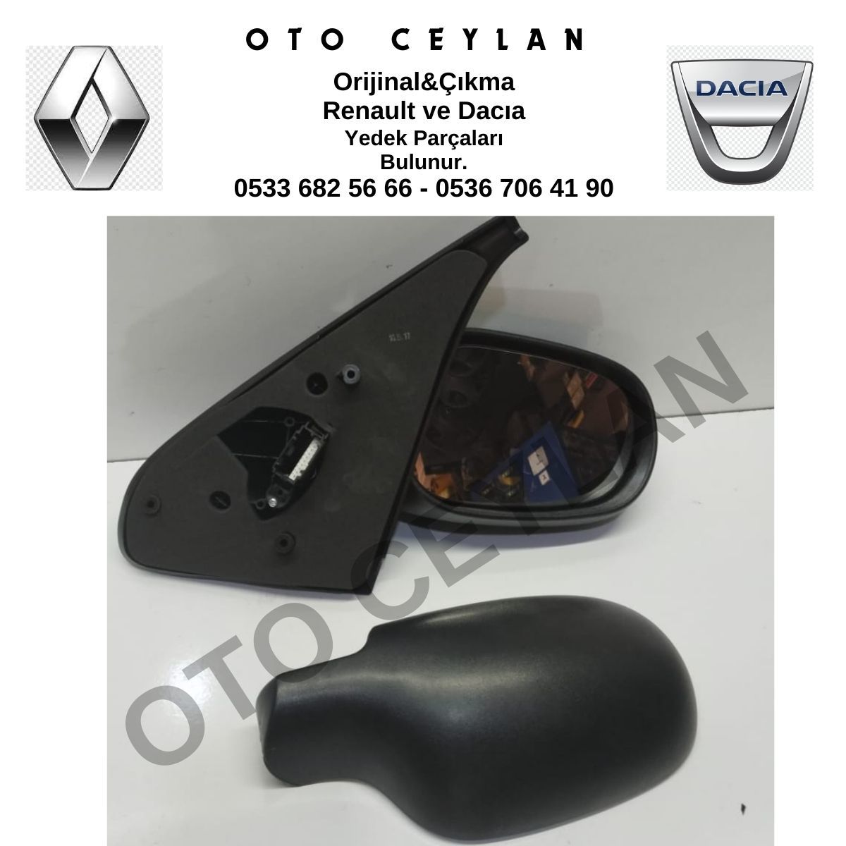 Clio Dış Ayna Sağ Elektrikli Orijinal Çıkma