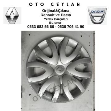 403152274R Symbol Clio 4 Fluence 15İnç Jant Kapağı Orijinal Çıkma