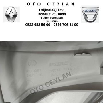 403157271R Clio 4 Jant Kapağı 15İnc Orijinal Çıkma
