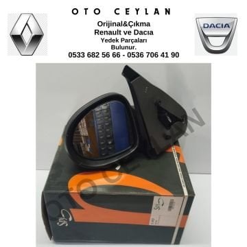 SPJ E 3925 Clio Symbol Thalia Dış Dikiz Ayna Sol Elektrikli Kör Noktalı Sıfır İthal