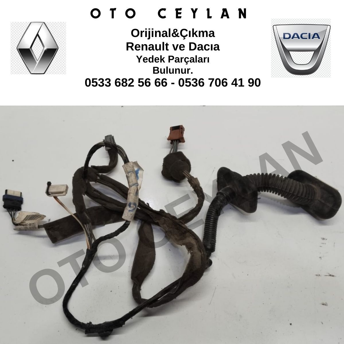 8200278036 Megane 2 Kapı Tesisatı Sağ Ön Orijinal Çıkma