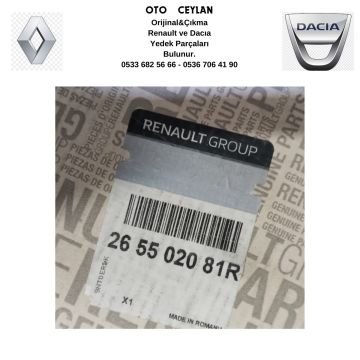 265502081R Logan MCW Sağ Dış Stop Lambası Sıfır Orijinal(Hafif hatalı)