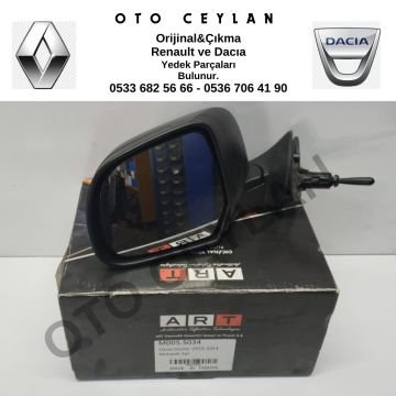Art M005.5034 963025111R Duster Dış Dikiz Aynası Sol Mekanik Sıfır İthal